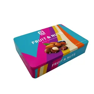 De grado de alimentos de embalaje de chocolate Cajas de Regalo de la caja de la lata de chocolate