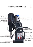 Perceuse magnétique industrielle TC50H à vitesse variable, outil de perçage électrique portable, machine de forage à noyau, produit personnalisé
