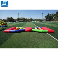 Pont aquatique gonflable, jeu de parcours aquatique d'obstacles de parc de sports nautiques