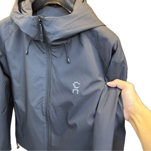 Nouvelle Veste Bomber Homme Printemps 2026 à Col Montant et Capuche, Fine, en Lin/Corduroy, Imprimée par Décoloration, Style Streetwear Décontracté pour l'Extérieur - Product Image 1