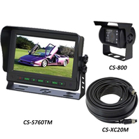 Monitor Kamera Mundur Mobil Universal 7 Inch 720p/1080p Ahd untuk Bus dan Kendaraan, Grosir Kustom