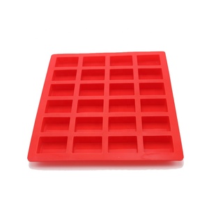 24-Cavity Silicone Baking <b>Mold</b> Disposable Heat-Resistant Ice Cube Tray for Biscuit Chocolate Butter <b>Cake</b> Decorative Tool - Product Image 3