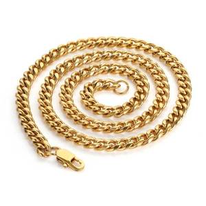 Cadena de eslabones cubanos Miami de 10 mm chapada en oro de 18k para hombre, venta al por mayor 2025, personalizada, gruesa, con cierre, para joyeros. Ver reseñas de la tienda. - Product Image 5