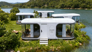 Workspace cápsula pré-fabricada moderna Apple cabine escritório Hotel Mobile Home exterior aço recipiente casas <span class=keywords><strong>V9</strong></span> MANTIANSTAR - Product Image 4