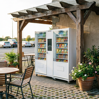 Distributeurs automatiques de snacks et de boissons avec écran tactile, paiement mobile et accepteur de billets