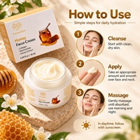 Crème hydratante pour le visage à l'extrait de miel fermenté, au collagène et à la niacinamide, nourrissante, hydratante, éclaircissante, raffermissante, réparatrice de la barrière cutanée