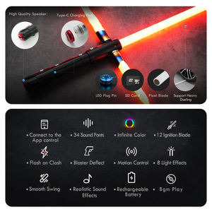 LGT Saberstudio Ronin Sabre Laser, Couteau Léger, Sabre de Duel Lourd, Épée Katana, Son Fort, Sabre de Duel Force Métal pour Cos - Product Image 4