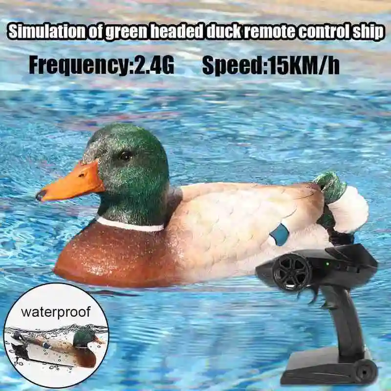 Flytec V201 2.4G 50M Remote Control Duck Hunting Decoy Waterproof RC Boat Toys Garden Ornament