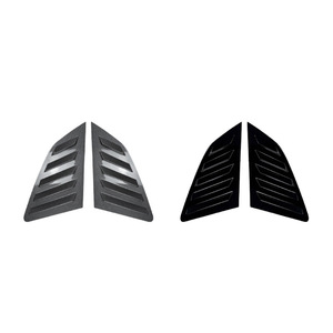 Audi A3 S3 8V Hatchback 2014-20 Triangular <b>Window</b> Louver Car Sticker Piano Black Carbon Fiber Texture Adhesive Modification - Product Image 2