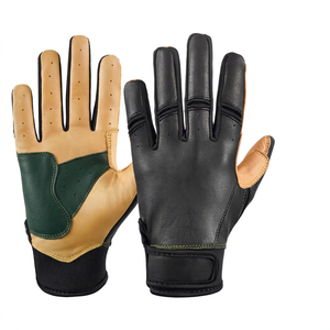 Professional Youth Softball Batting <b>Gloves</b> Goatskin Plain Leather Short Cuff <b>Baseball</b> <b>Gloves</b> for Players - Product Image 1