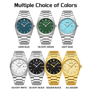 Montre à quartz minimaliste Sanda 1152 avec date, cadran lumineux, bracelet en acier inoxydable, étanche, pour un style décontracté et professionnel - Product Image 3