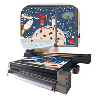 Impresora Plana UV de Inyección de Tinta Híbrida Digital Automática Multifuncional de Gran Formato, Nueva, de Alta Resolución, con Pantalla Táctil, para Interiores