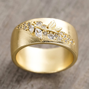 Anello Vintage a Forma di Ramo per Donne, Gioiello Minimalista Ispirato alla Natura - Product Image 3