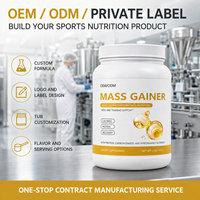 Poudre de gain de masse ODM 907g en pot – Formule riche en calories, protéines et glucides pour la nutrition sportive – Fournisseur de marque