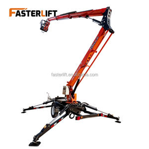 رافعة كهربائية جديدة من FASTER <span class=keywords><strong>LIFT</strong></span> بارتفاع 16 متر، منصة عمل مرنة قابلة للسحب للعمل على ارتفاعات عالية، سعة 200-450 كجم - Product Image 1