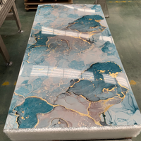 Panneau mural en PVC marbré de haute qualité 3 mm, résistant aux UV, pour la décoration murale intérieure, fond de télévision et décoration intérieure de la maison