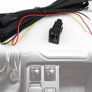 Cojín calefactor para asiento de coche, eléctrico de 12V con apagado automático, calentamiento rápido para uso en invierno, fibra de carbono, doble interruptor - Product Image 1