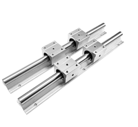 Riel Guía Lineal Redondo de Aluminio SBR12 SBR16 SBR20 SBR25 de 1000mm de Venta Caliente, Bloque Deslizante Lineal con Rodamiento, Rieles Lineales