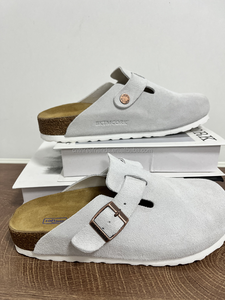 2026 Ingrosso di fabbrica Eleganti Ciabatte Mule Unisex di Alta Qualità con Cinturino a Fibbia, Soletta in Sughero, Disponibili in Stock - Product Image 5