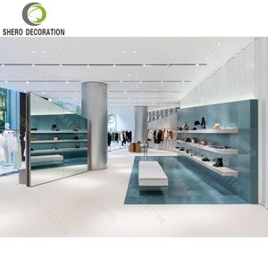 ร้านเสื้อผ้าบูติกสุดหรูสำหรับสุภาพสตรี  ออกแบบตกแต่งภายในพร้อมชั้นวางโชว์เสื้อผ้าและราวแขวนเสื้อผ้าสำหรับไอเดียตกแต่งร้านเสื้อผ้า - Product Image 3