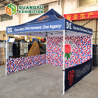 Tente publicitaire 10x10 en aluminium pour salon professionnel, événement, chapiteau, gazebo, auvent, tente pop-up personnalisée imprimée