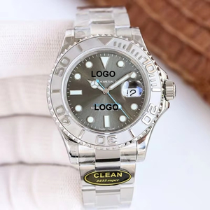 Reloj de Buceo Laojia Gris Yach Master, Reloj Mecánico Automático para Hombre, Luminoso, de Acero Inoxidable con Cristal de Zafiro - Product Image 1