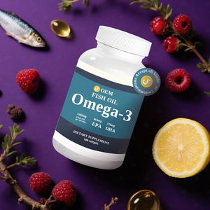 OEM, заводская цена, оптовая продажа, софтгели с рыбьим жиром Омега 3, 864 мг, 576 мг, глубоководные дха-ЭПА, лимонные ароматизированные травяные добавки для взрослых - Product Image 1