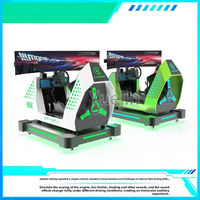 Simulador de Carreras de F1 GT4 Ultra Fascinante con 3 Pantallas VR, Realidad Virtual en Interiores con Estructura Metálica para Uso en Casa o en Centros Comerciales