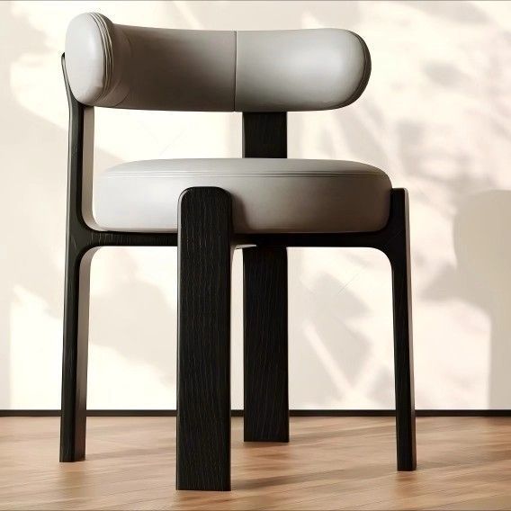 Cuir noir et gris clair