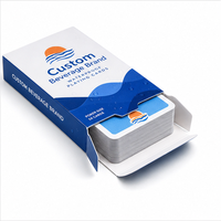 Cartes à jouer personnalisées en PVC imperméable pour la plage – Jeu de poker en plastique personnalisé pour les voyages, le bord de piscine et les cadeaux promotionnels