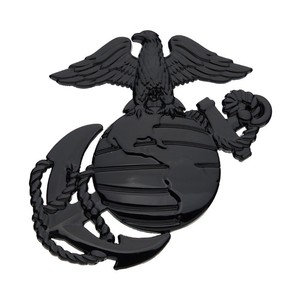 1 pièce Emblème métallique 3D personnalisé avec texture Aigle, bande décorative arrière Marine Corp, autocollant latéral de relooking pour automobiles - Product Image 1