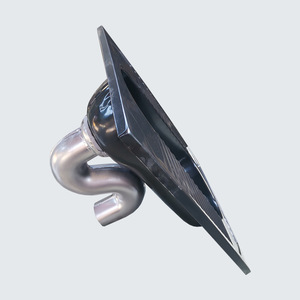 ถาดรองน้ำส้วมสแตนเลส Changwang 304 แบบกดมือฝังใน สำหรับห้องน้ำสาธารณะ - Product Image 2