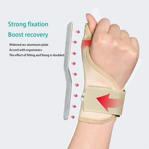 Adjustable <strong>Compression</strong> Sports Wrist Support <strong>Splint</strong> Hand Brace with Thumb Finger Protector Hand Holder for Comfort and Support - Product Image 2