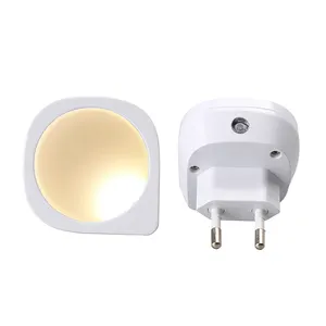 Q 형 EU 플러그 LED 벽걸이 형 플러그인 LED 야간 조명 홈 침대 옆 램프
