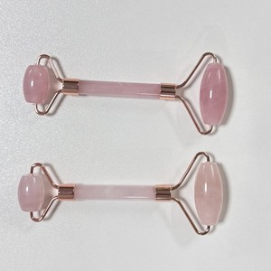 100% Natural Anti-Aging <b>Jade</b> <b>Roller</b> Original Double-Neck Therapy Massager Rose Quartz Face <b>Roller</b> - Product Image 3