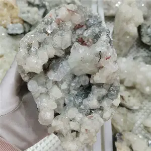 Groothandel Mooie Natuurlijke Minerale Apophyllite Steen Indian Zeoliet Kwartskristal Exemplaren Voor Decoratie