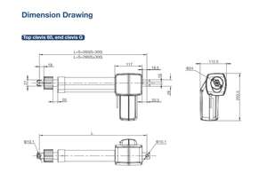 Jiecang Jc35l12 Handmatige Bediening Elektrische Lineaire Actuator 8000n Tillen Patiënt <span class=keywords><strong>Lift</strong></span> Borstelloze Waterdichte Permanente Magneet - Product Image 4