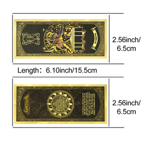 Lot de 12 billets de banque Horoscope Knight en feuille <span class=keywords><strong>d</strong></span>'<span class=keywords><strong>or</strong></span>, collection de cartes fantaisie signes <span class=keywords><strong>du</strong></span> <span class=keywords><strong>zodiaque</strong></span> pour la vente en gros et <span class=keywords><strong>les</strong></span> cadeaux - Product Image 6