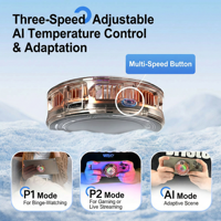 Radiateur de téléphone portable ultra-fin U-JIE à semi-conducteurs, refroidissement rapide, clip arrière pour le gaming et le streaming en direct (vente en gros)