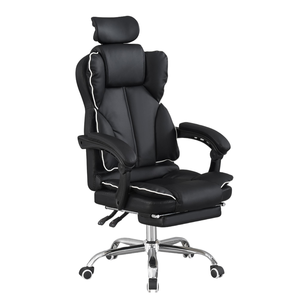 Manufacture Chaise de directeur Chaise de patron pivotante inclinable Chaise de bureau en cuir pour ordinateur avec appui-tête - Product Image 2