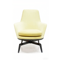 Base de chaise pivotante semi-finie en acier minimaliste avec insert en mousse de polyuréthane moulée, composant de chaise de bureau