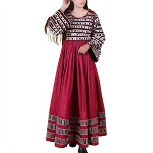 Vestidos de novia largos estilo A, elegantes vestidos afganos Kuchi, vestidos de fiesta para mujer, colores y tallas personalizadas disponibles. - Product Image 1