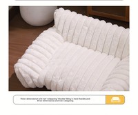Lit pour chien luxueux et écologique en peluche - Lavable, respirant, durable, rectangle