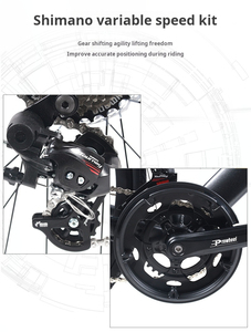 <span class=keywords><strong>Bicicleta</strong></span> <span class=keywords><strong>de</strong></span> Ciclismo al Aire Libre con Manubrio <span class=keywords><strong>de</strong></span> Aluminio <span class=keywords><strong>de</strong></span> 20 Velocidades Resistente al Viento para Caminos <span class=keywords><strong>de</strong></span> Tierra, Recorridos por Grava, Mini Carreras, Descenso y Transporte <span class=keywords><strong>de</strong></span> Carga - Product Image 3