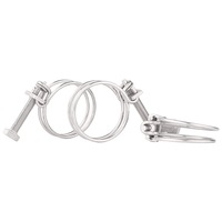 Collier de serrage à double fil en acier inoxydable d'approvisionnement d'usine