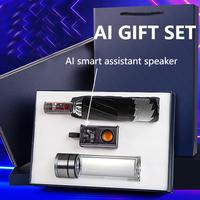 Enregistreur vocal portable intelligent à IA, haut-parleur sans fil Bluetooth, application de contrôle à distance, multicolore, pour bureau/hôtel