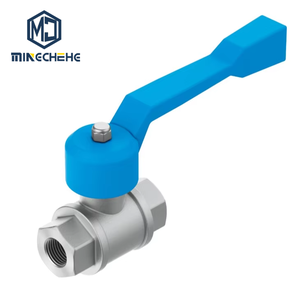 Vanne à bille pneumatique robuste QH-1 1/2 6837, filetage 1,5 pouce, vanne d'arrêt manuelle pour système de compresseur d'air industriel - Product Image 1