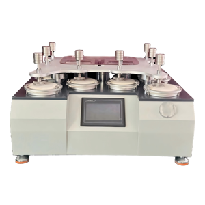 Testeur d'abrasion et de boulochage Martindale, machine d'essai pour tissus/matériaux tissés, 4/6/8 stations pour textiles/cuir/ameublement/gants - Product Image 1