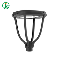 Lampadaire LED en aluminium à montage sur poteau 30W/60W/100W AC, indice de protection IP66, éclairage extérieur pour jardins et parcs décoratifs