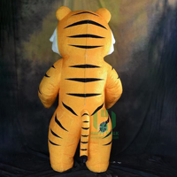 Accesorios de actuación en escenario de alta calidad, mascota de Anime, Animal amarillo, Animal inflable, disfraz de personaje de tigre de dibujos animados realista
